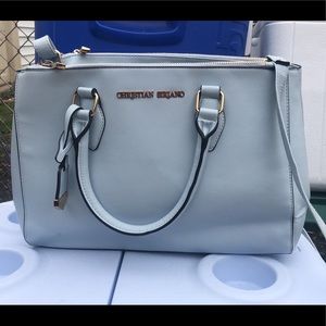 Baby Blue Christian Siriano Structured Purse